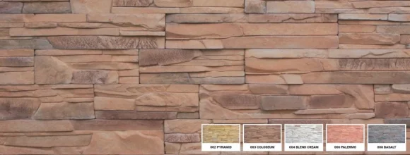 Kamenný obklad, Z BETÓNU, Slanec Coloseum, hnedá, 200, 300, 500 x 100 mm, hrúbka 10 - 28 mm, 0.5 m2
