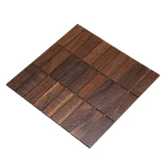 VZORKA - DUB TABÁK mozaika 2D - pre kúpeľne a kuchyne 30 x 93 mm - veľkosť vzorky: 100 x 100 mm