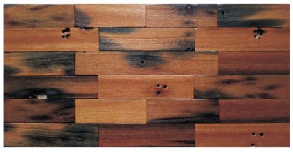 Dřevěná lodní mozaika - obkladový panel 600 x 300 x 10 mm (0,18 m²)