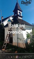 Ukázka stříkání kapličky s dřevěným šindelem