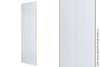 Systémový obkladový panel STRAMA PANELS - BÍLÁ BOROVICE, dřevotřísková deska, dekorační fólie, 12 x 600 x 2800 mm