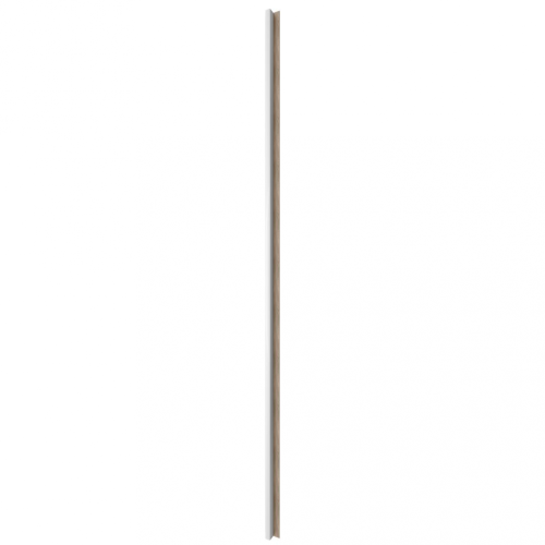 LINEA SLIM 1 dřevěná lamela na desce - bílá | dub, 2650 x 54 x 30 mm