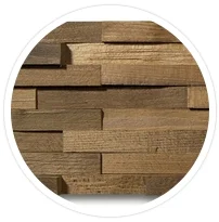 SPLITT MINI WOOD,  DUB TERMO, 8 řad, štípaný obklad (790 x 180 mm)