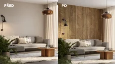Velkoformátový lamelový panel BORMLA - DUBOVÁ DÝHA, 600 x 2750 x 11 mm, ČERNÝ MDF PANEL