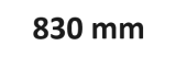 830 mm