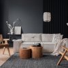 LINEA COMFORT 5 dřevěné lamely na desce - woodblue | černá, 2650 x 246 x 30 mm