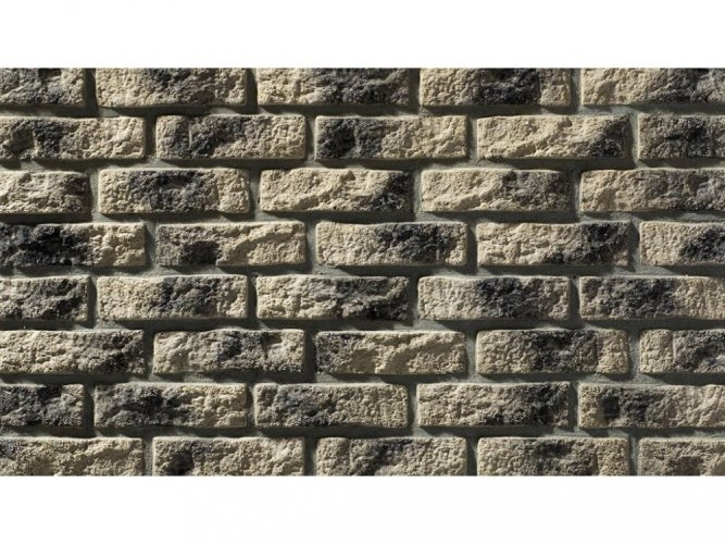Cihlový obklad, Z BETONU, RUSTIK 526, šedá, 210 x 60 mm, tloušťka 10-18 mm, 1 m2