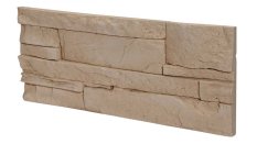 Sádrový obklad, ZE SÁDRY, CRETA 1, světle hnědá, 500 x 200 mm, tloušťka 12-27 mm, 1 m2 Sádrový obklad, ZE SÁDRY, CRETA 1, světle hnědá, 500 x 200 mm, tloušťka 12-27 mm, 1 m2