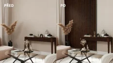 LINEA SLIM 3 dřevěná lamely na desku - hazelnut | černá, 2650 x 150 x 30 mm