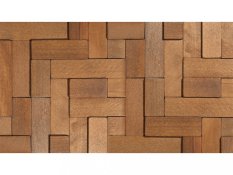 Dřevěný obkladový panel - geometrický design
