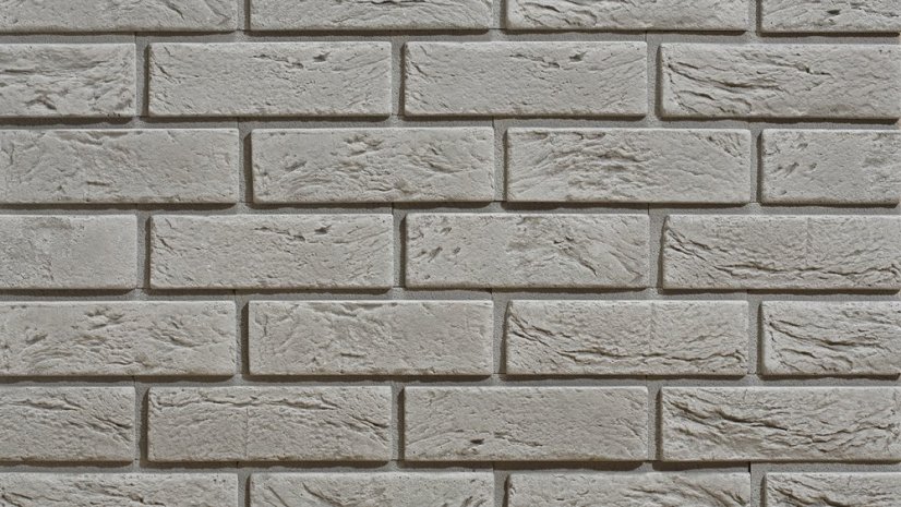 Cihlový obklad, Z BETONU, BOSTON 4 - moonlight, středně šedá, 222 x 73 mm, tloušťka 8-21 mm, 0.52 m2