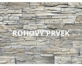 Kamenný obklad, ROH, Z BETONU, Slanec Gardena, hnědošedá, 170 x 80 mm, tloušťka 10-28 mm, 1 bm