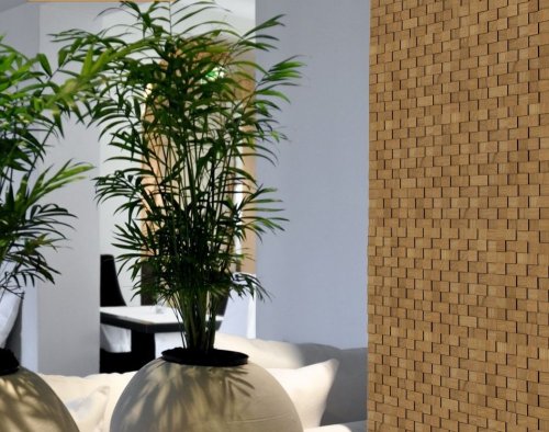 Realizace luxusní dřevěné 3D mozaiky v prostoru restaurace