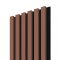 Akustický panel ACOUSTIC LINE - terracote | černá, 2650 x 245 x 22 mm, lamely MDF + FINISH FOLIE, akustický podklad FILC