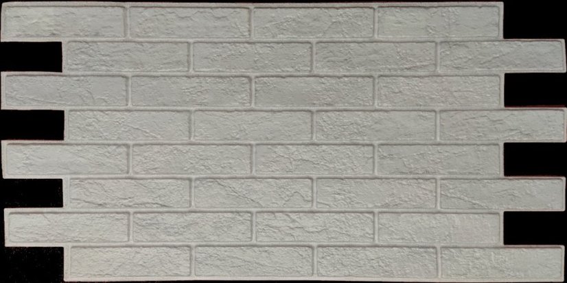PVC dekorační panely - Brick old white, 960 x 485 x 0,35 mm