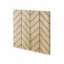 VZOREK - UNIVERZÁLNÍ FRÉZOVANÝ VZOR PRO LAMELOVÉ PANELY - DUBOVÁ DÝHA - Rozměr vzorku: 150 x 150 mm