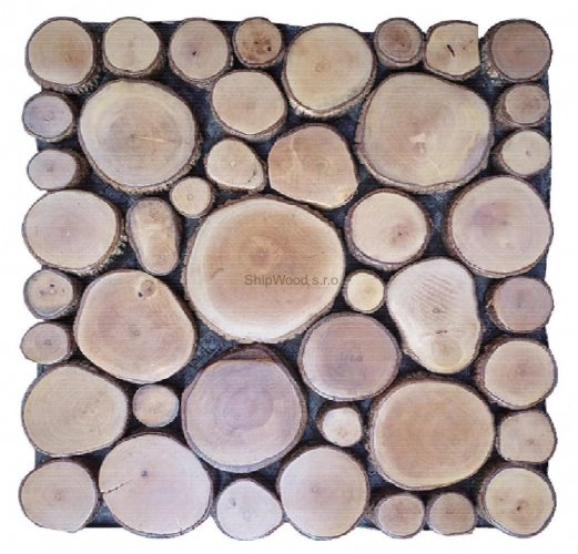Dřevěná mozaika Litchy wood - kazeta 30 x 30 cm