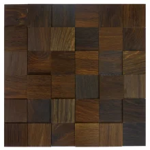 DUB TABÁK 50, samolepiaci panel 300 x 300 mm (0,09 m²) - drevená mozaika 3D