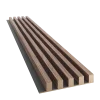 Drevené lamely ŠIROKÉ na ČIERNEJ doske (MDF), ORECH DYHA, 46 x 300 x 2750 mm (0,825 m2) - Povrchová úprava dyhy: Olejovaná