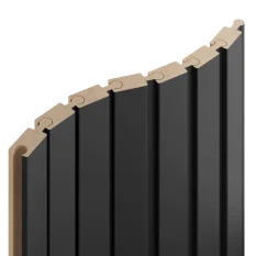 VZOREK - Lamely Puzzle, ČERNÁ MATNÁ, obložení zakřivených a oblých stěn, 46 x 18 x 200 mm