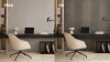 LINEA SLIM 3 dřevěné lamely na desce - japandi | černá, 2650 x 150 x 30 mm
