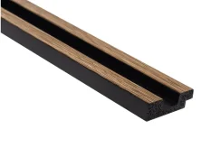 VZOREK - Koncový profil k voděodolnému lamelovému panelu (pět lamel) - levý - 135 x 36 x 12 mm - DUB KLASICKÝ