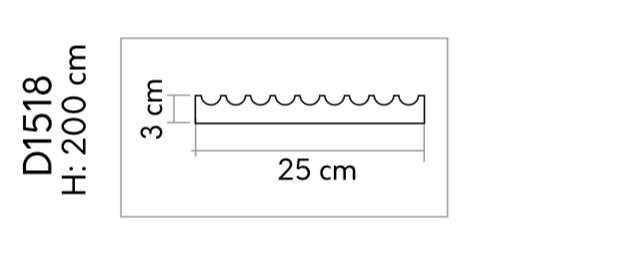 Pilastr - 250 x 30 x 200 mm