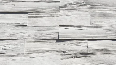 Betónový obklad, Z BETÓNU, TIMBER 2, biela, 530 x 117 mm, hrúbka 12-28 mm, 0.43 m2