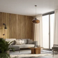 Veľkoformátový lamelový panel VERSIN - DUBOVÁ DYHA, 600 x 2750 x 11 mm, ČIERNY MDF PANEL