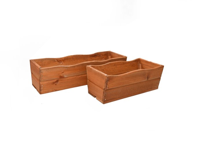 Truhlík 44 / 64 cm - zelený, hnědý, přírodní - Barva: Zelená, Rozměr: 170 x 440 x 220 mm