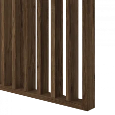 VZORKA - Lamela na deliace steny - ORECH - rozmer vzorky: 30 x 70 x 200 mm