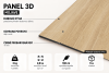 Lamelový panel MOJAVE - DUBOVÁ DÝHA, ČERNÝ podklad MDF, 600 x 600 x 11 mm