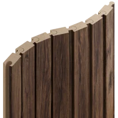 VZOREK - Lamely Puzzle, OŘECH, obložení zakřivených a oblých stěn, 46 x 18 x 200 mm