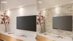 Sádrový obklad, ZE SÁDRY, BARBADOS 2, světlá, 370 x 92 mm, tloušťka 8-18 mm, 0.48 m2 Sádrový obklad, ZE SÁDRY, BARBADOS 2, světlá, 370 x 92 mm, tloušťka 8-18 mm, 0.48 m2