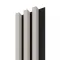 LINEA SLIM 3 dřevěné lamely na desce - japandi | černá, 2650 x 150 x 30 mm