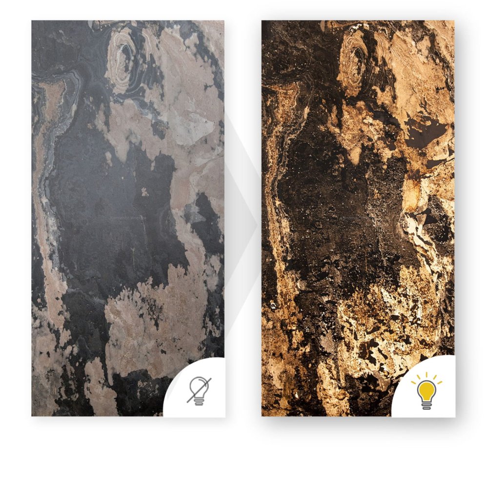 Kamenná dýha - Autumn Rustic - transparentní, 1220 x 610 x 3 mm