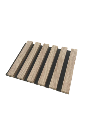 ATYPICKÝ PRODUKT - Akustický panel - DUB PŘÍRODNÍ, MDF + FOLIE FINISH 3D, ČERNÝ akustický podklad FILC, 300 x 220 mm