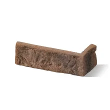 Cihlový obklad, ROH, Z BETONU, CAMBRIDGE 19, oranžová, 80 x 190 mm x 63 mm, tloušťka 12-18 mm, 1,75 bm