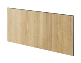 Lamelový panel TANAMI - DUBOVÁ DÝHA, 600 x 300 x 11 mm, ČERNÝ MDF PANEL