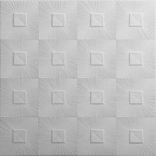 Stropní kazety s PVC folií - ASTRO BÍLÁ PVC, 495 x 495 x 7 mm