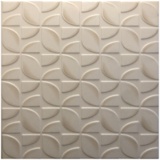 Stropní kazety moderní design - LEAVE BÉŽOVÁ , 495 x 495 x 6 mm