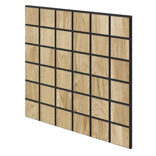 Akustický panel - 600 x 600 mm, DUBOVÁ DÝHA