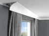 Garnižová LED osvetľovacia lišta, NEPRIAME OSVETLENIE, tvrdý plast PolyForce (HD Polymer), základný biely náter (pretierateľný), 95 x 123 x 2000 mm