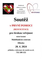 SOUTĚŽ V PRVNÍ POMOCI/RESUSCITACI v Hlinsko v Č.