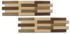 H MINI WOOD, DUB MIX BAREV, 5 řad, broušené lamely - balení obsahuje 2 kusy panelů (650 x 190 mm)