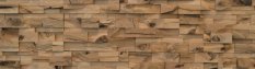 RUSTIK SPLITT WOOD, kombinace šířek, 5 řad, DUB štípaný obklad - balení obsahuje 1 kus panelu (790 x 180 mm)