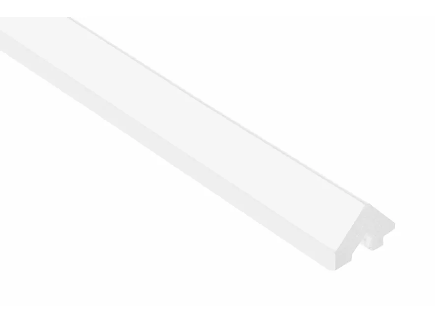 Koncový profil pro voděodolný nástěnný panel - levý - 2700 x 21 x 16 mm - véčko