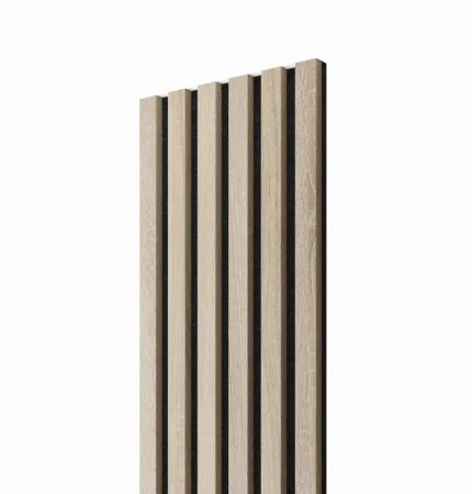 Luxusní zvuková izolace pro interiér - akustický panel s lamelami 