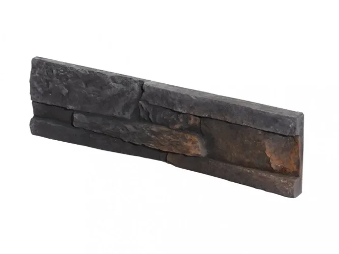 Betonový obklad, Z BETONU, NEPAL 3, tmavě šedá, tloušťka 12-24 mm, 0.46 m2
