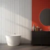Koncový profil pre vodotesný nástenný panel - ľavý - 2700 x 31 x 11,5 mm - duny